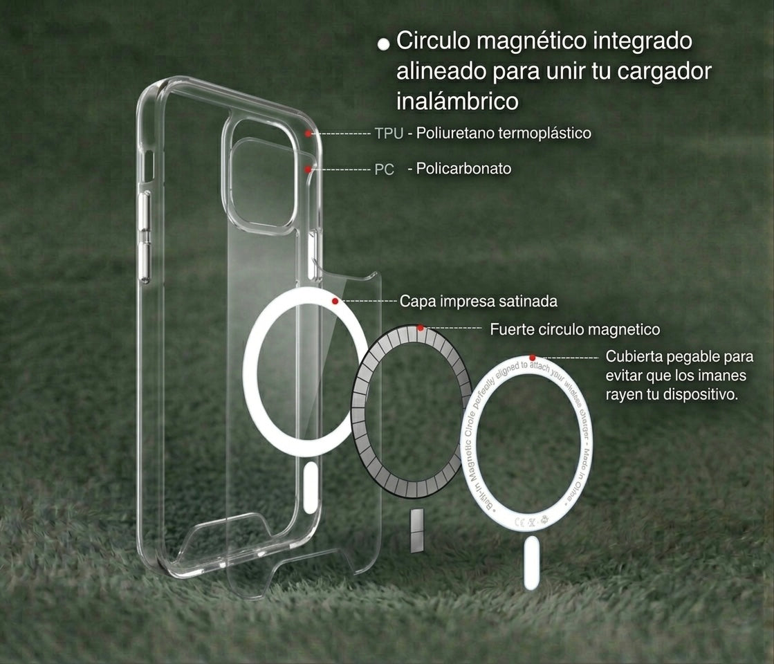 Funda transparente con MagSafe